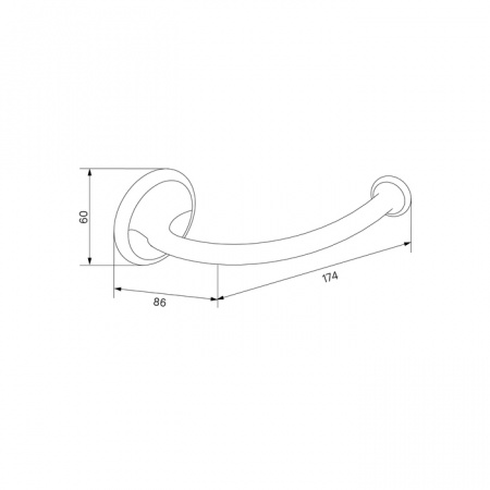 Держатель для туалетной бумаги Iddis Oldie OLDBR00i43 бронза фото