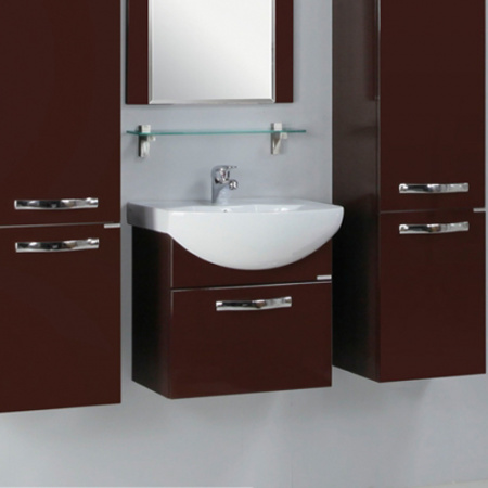 Тумба под раковину Акватон Ария 50 1A140301AA430 тёмно-коричневая фото