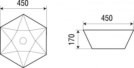 Накладная раковина WeltWasser Elbach ELBACH 1140 45х45 фото