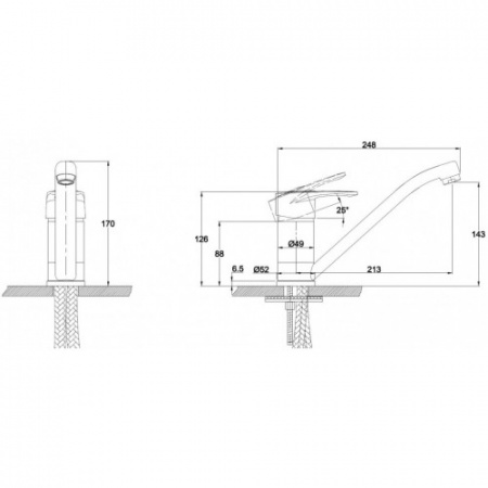 Смеситель для кухни Kaiser Planet 14033 фото
