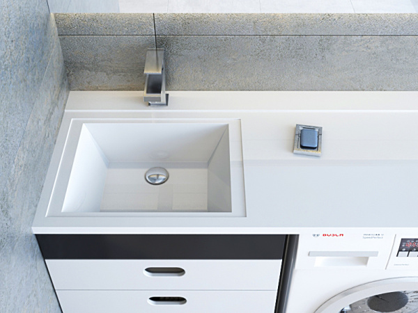 Раковина под стиральную машину Andrea Cosmos 4680028070344 L фото