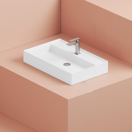 Раковина Artceram Scalino SCL008 05 00 75х48 белая матовая фото