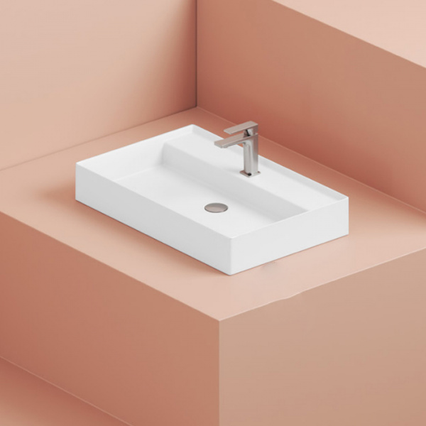 Раковина Artceram Scalino SCL008 05 00 75х48 белая матовая фото