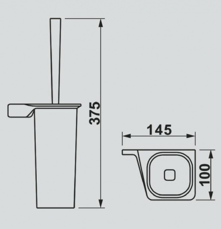 Ершик для туалета Art&Max Gina AM-G-2739-Nr фото