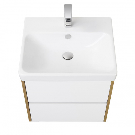 Тумба под раковину Акватон Сканди 55 1A251701SDZ90 белый/дуб рустикальный фото