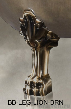 Акриловая ванна BelBagno BB06-1700-BRN 170х76 на ножках фото