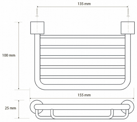 Мыльница настенная Bemeta Cytro 146208132 фото