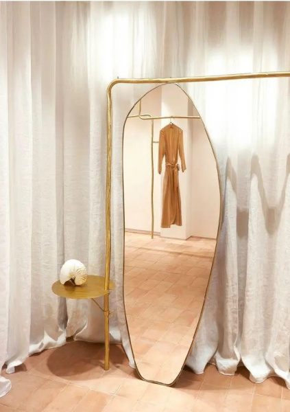 Зеркало в полный рост Art-Zerkalo Organic XL Gold SM125GL 70x182 золото фото