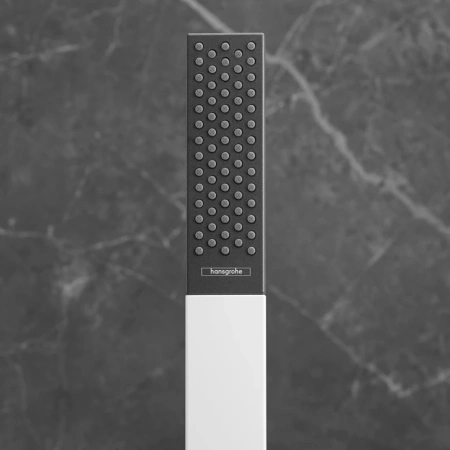 Душевая лейка Hansgrohe Rainfinity 100 Baton 1 jet 26867700 белая матовая фото