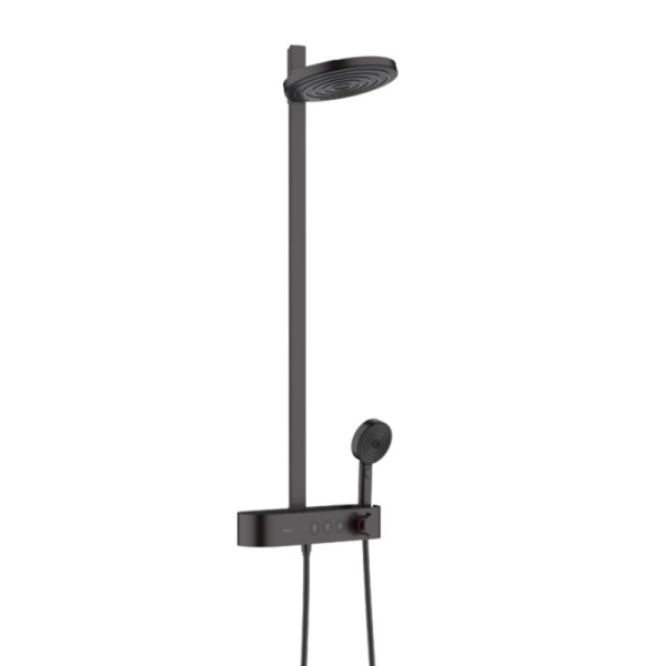Душевая система (стойка) с термостатом Hansgrohe Pulsify S 24240670 черная матовая фото