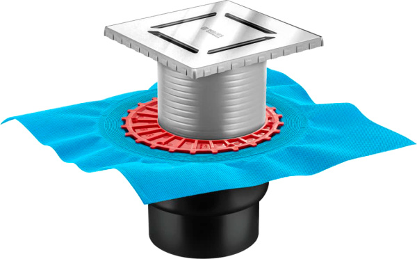 Душевой трап Berges Wasserhaus Zentrum Norma 091463 15 x15 см, хром фото