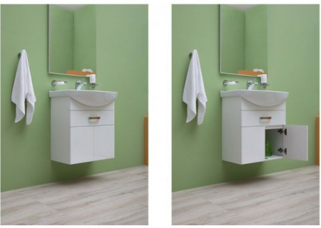 Тумба с раковиной Aquanet Ирис 60 00212657 фото