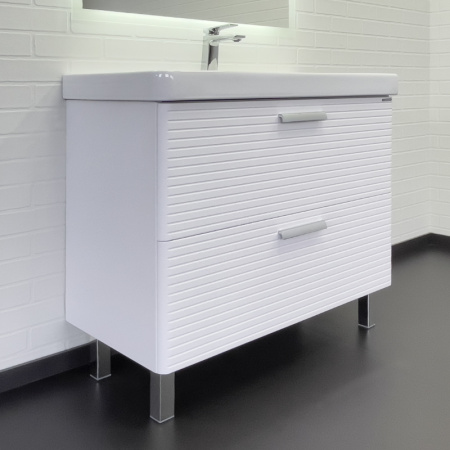 Тумба с раковиной Comfortу Танжер 00-00019535CF белая матовая фото
