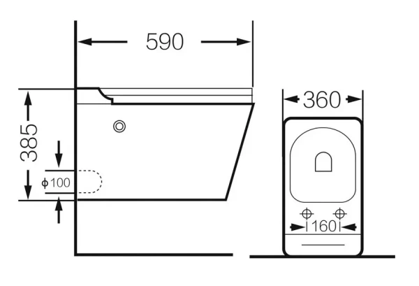 Унитаз подвесной с импульсной системой смыва Grossman GR-5501 с сиденьем микролифт фото