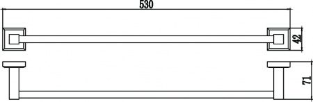 Полотенцедержатель Savol 95 S-509524 50 см фото