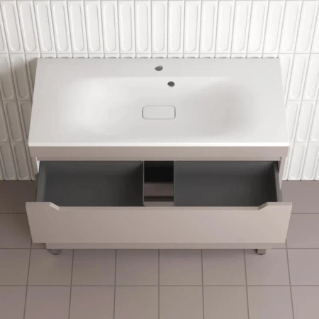 Тумба напольная Style Line Остин 100 ЛС-00002402 тауп темный фото