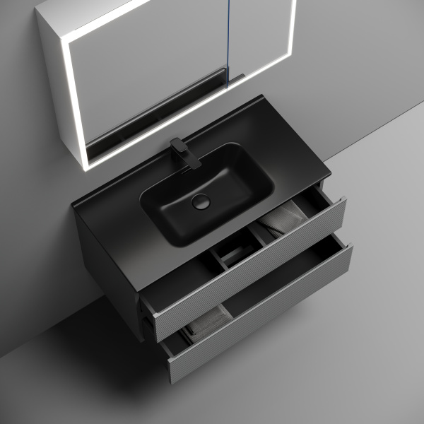 Тумба под раковину Sancos Folk FL90ES Ergraut soft фото