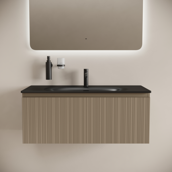 Тумба под раковину Sancos Code CD100GB серо- бежевая фото