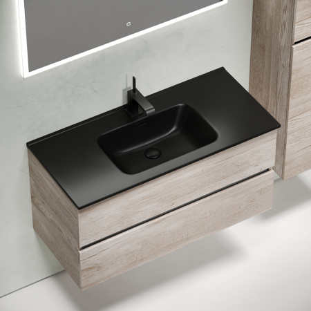 Тумба под раковину Sancos Urban UR100EG дуб галифакс натуральный фото