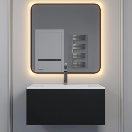 Тумба под раковину Uperwood Parma 75 3930205464 черная фото