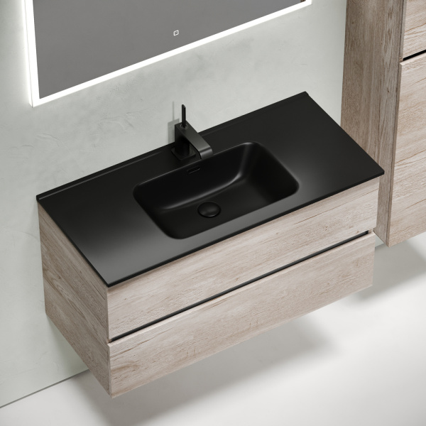 Тумба под раковину Sancos Urban UR100EG дуб галифакс натуральный фото