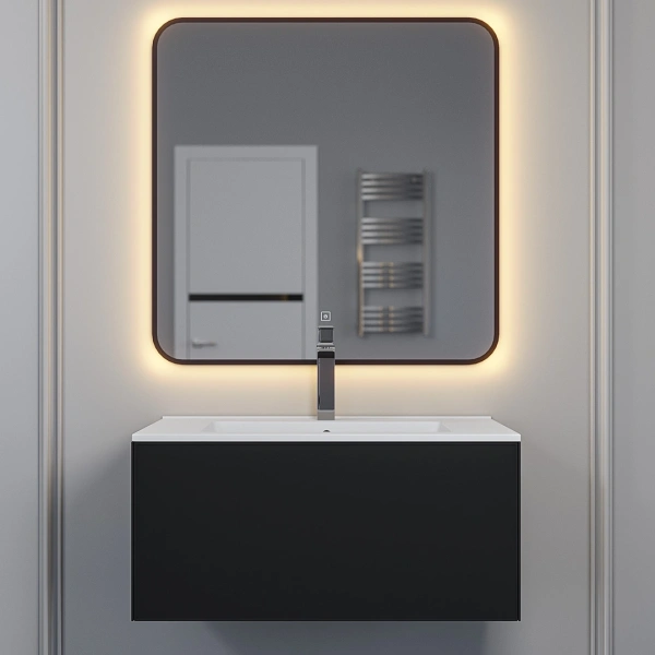 Тумба под раковину Uperwood Parma 75 3930205464 черная фото