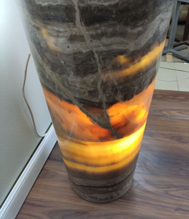 Раковина напольная из оникса Grey ON-01366 (40*40*90) фото