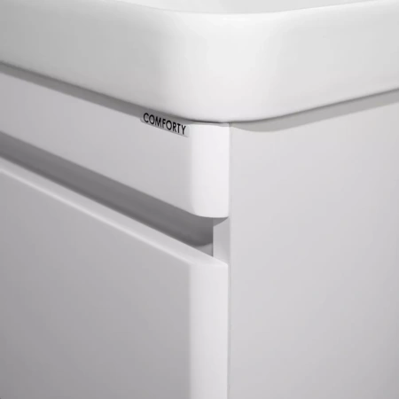 Тумба с двойной раковиной Comforty Енисей-120 00-00022406CF белый глянец фото
