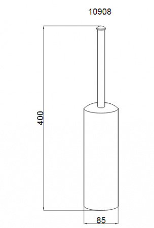 Ершик для унитаза Boheme Murano 10908-CR фото