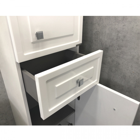 Пенал Comforty Феррара-40 белый глянец фото