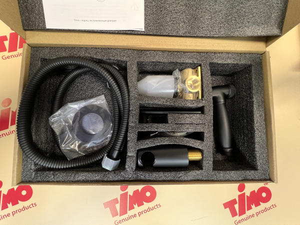 Гигиенический душ со смесителем Timo Anni 2789/03SM Черный фото