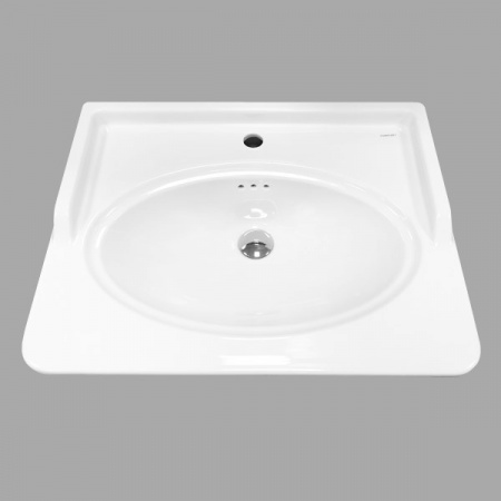 Тумба Comforty Неаполь-65 белый глянец с раковиной 50165 фото