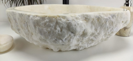 Накладная раковина из оникса Erozy White EO-01055 (50*45*15) фото