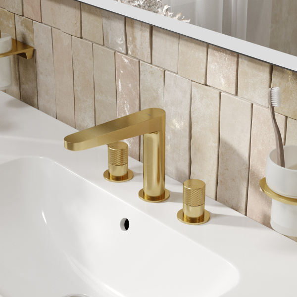 Смеситель для раковины WasserKRAFT Schunter 8235 матовое золото фото