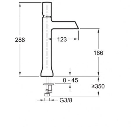 Высокий смеситель для раковины Jacob Delafon Toobi E8960-CP фото
