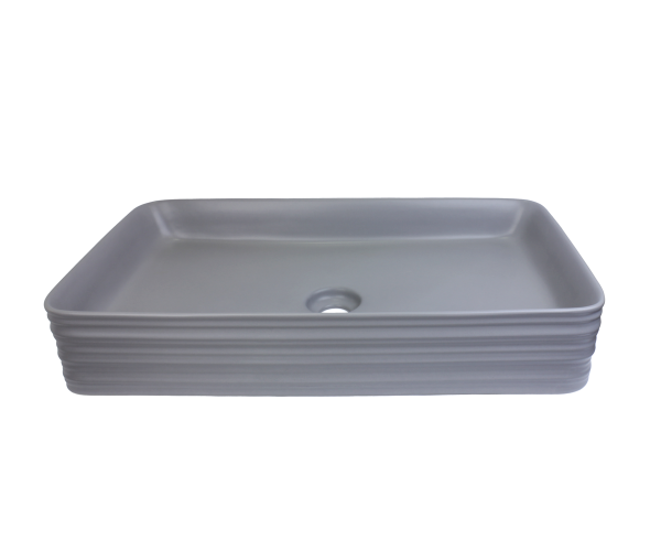 Накладная раковина Bronze de Luxe Trend 1363-MG	66x38 серая матовая фото