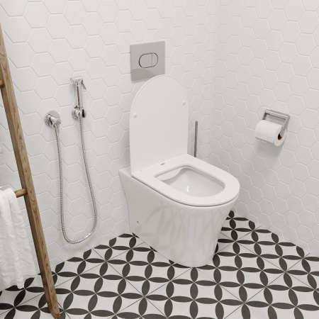 Унитаз приставной Cerutti SPA Adige F CT8907 с сиденьем фото