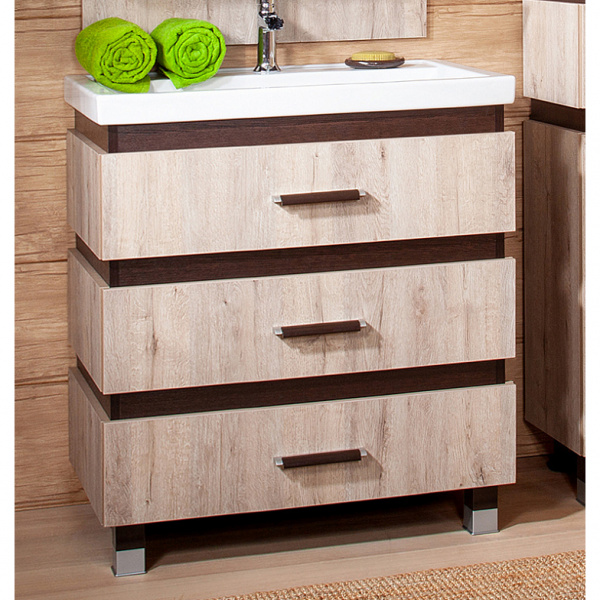 Тумба с раковиной Бриклаер Техас 70 см фото