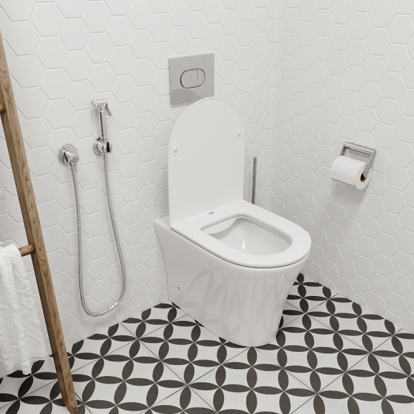 Унитаз приставной Cerutti SPA Adige F CT8907 с сиденьем фото