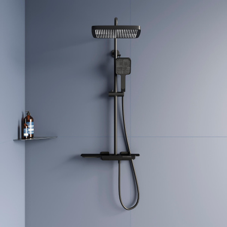 Душевая система с дисплеем RGW Shower Panels SP-34B 51140134-04 черная фото