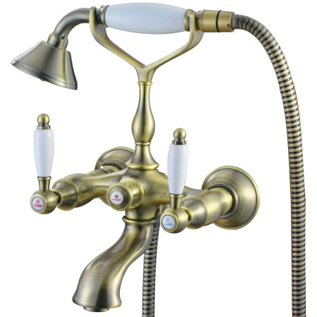 Смеситель для ванны с душем Kaiser Vincent 31044An бронза фото