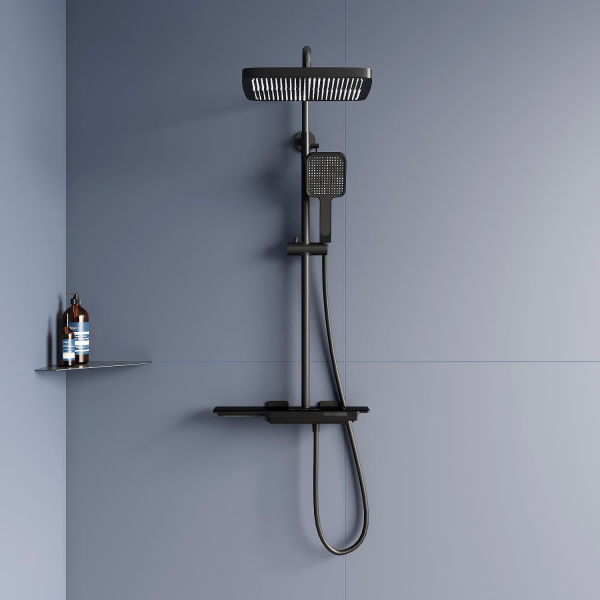 Душевая система с дисплеем RGW Shower Panels SP-34B 51140134-04 черная фото