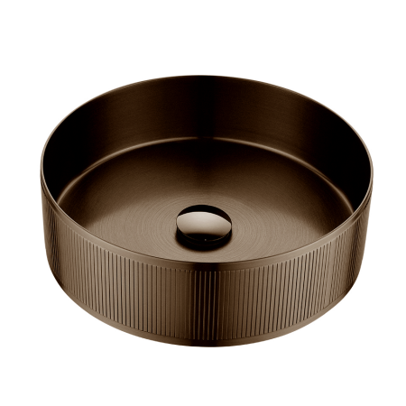 Накладная раковина из нержавеющей стали AltroBagno Costoso 001008BrAn состаренная бронза фото