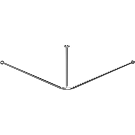 Угловой карниз для ванной Bemeta 101120121 140x140 хром глянцевый фото