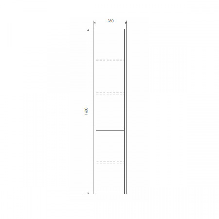 Шкаф-пенал Comforty Бремен-35 дуб белый фото