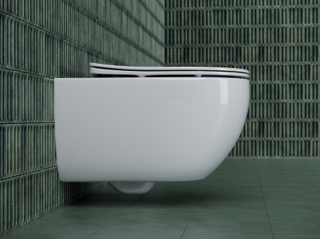 Унитаз подвесной безободковый Ceramica Nova Long CN3015 с сиденьем фото