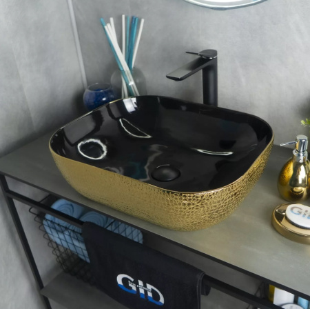 Накладная раковина GID Luxe Line D1302H024 50,5х40,5 фото