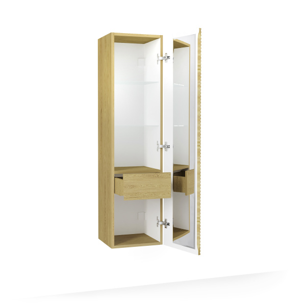 Пенал подвесной Jorno Karat Kar.04.130/P/W белый фото