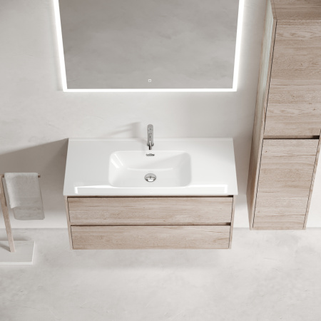 Тумба под раковину Sancos Libra LB100EG дуб галифакс натуральный фото