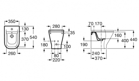 Биде напольное Roca Gap 357477000 фото
